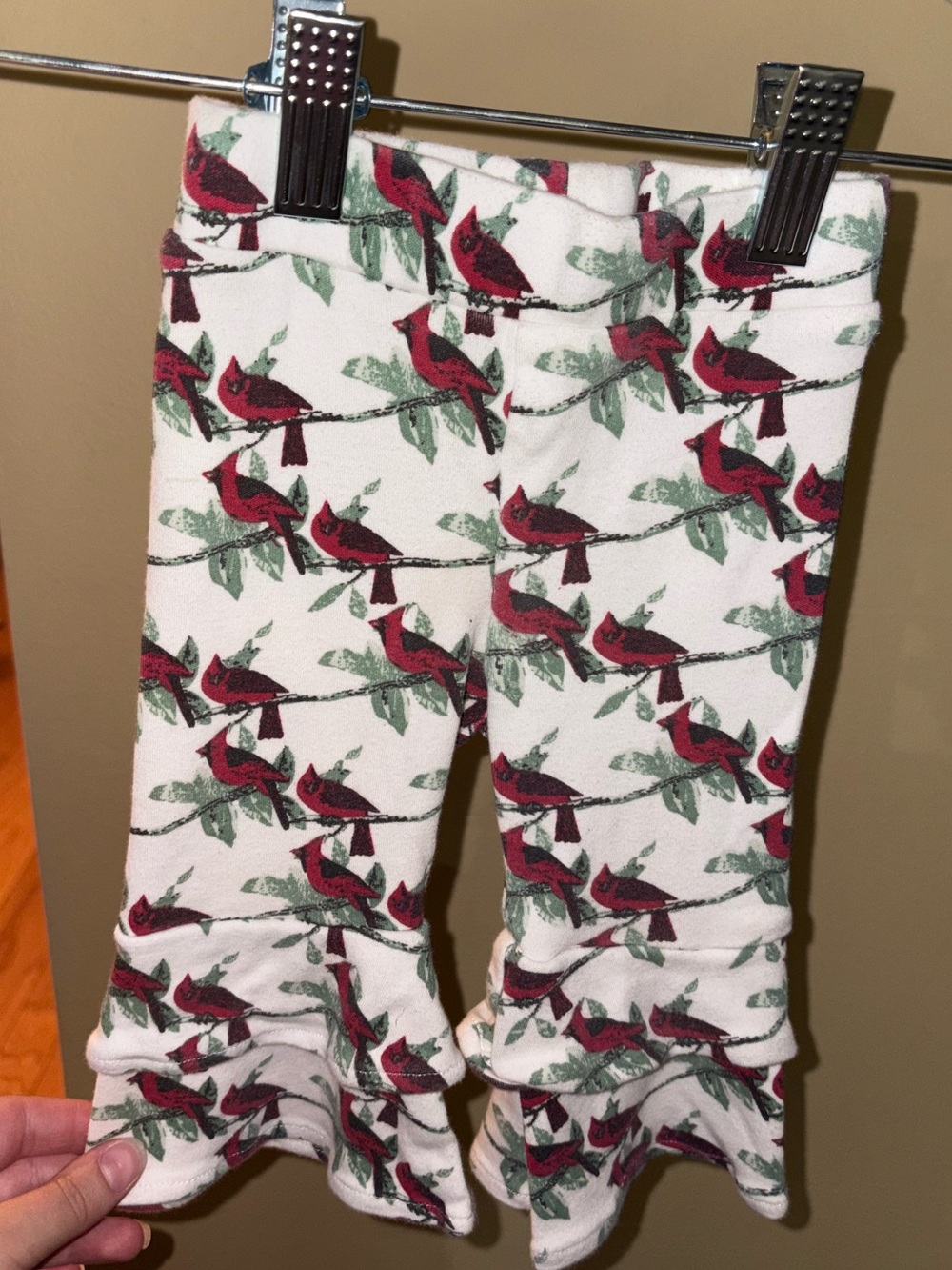 Kate Quinn Anne Pant Cardinal Print 6-12 month